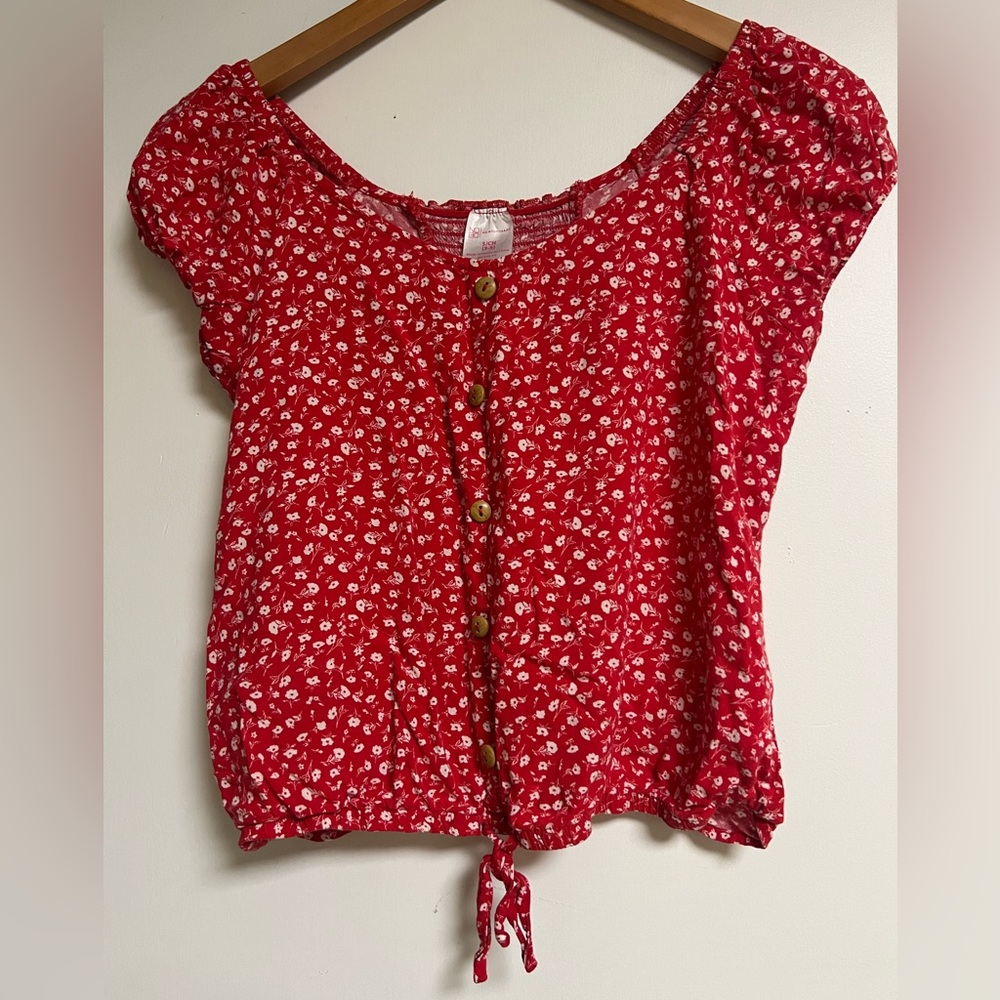 Red Floral Shirt